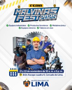 Municipalidad de Lima anuncia el “Malvinas Fest 2025”, un evento para profesionales y entusiastas de la industria