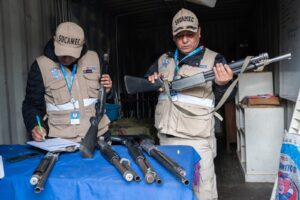 Incautación de armas en empresa de seguridad con permiso vencido